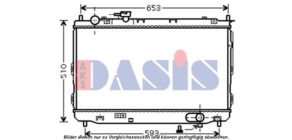 AKS DASIS Jäähdytin,moottorin jäähdytys 510082N